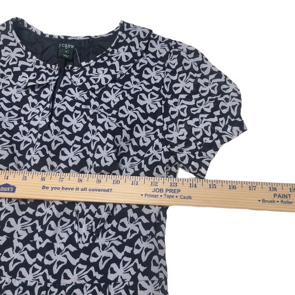 J. Crew Factory Bow Tie Peter Pan Cap Sleeve Dress - Picture 4 of 8